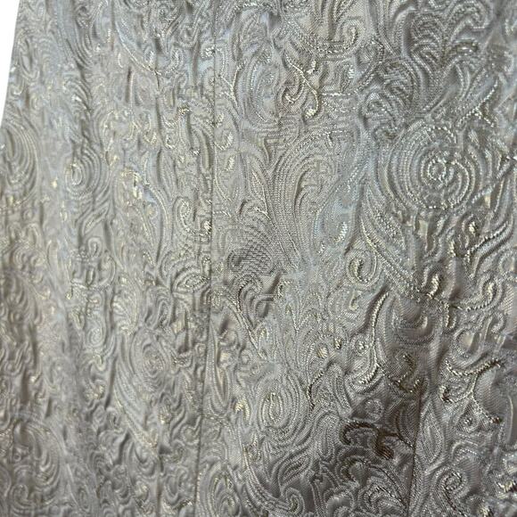 Maggy London Women's Metallic Gold Jacquard Weave Shift Dress Size 6 - Picture 6 of 6